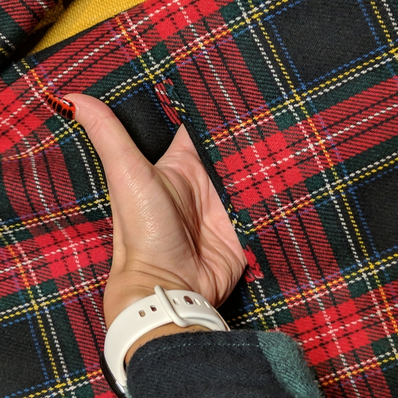 Wool blend plaid blazer AMAZING! - Picture 4 of 6